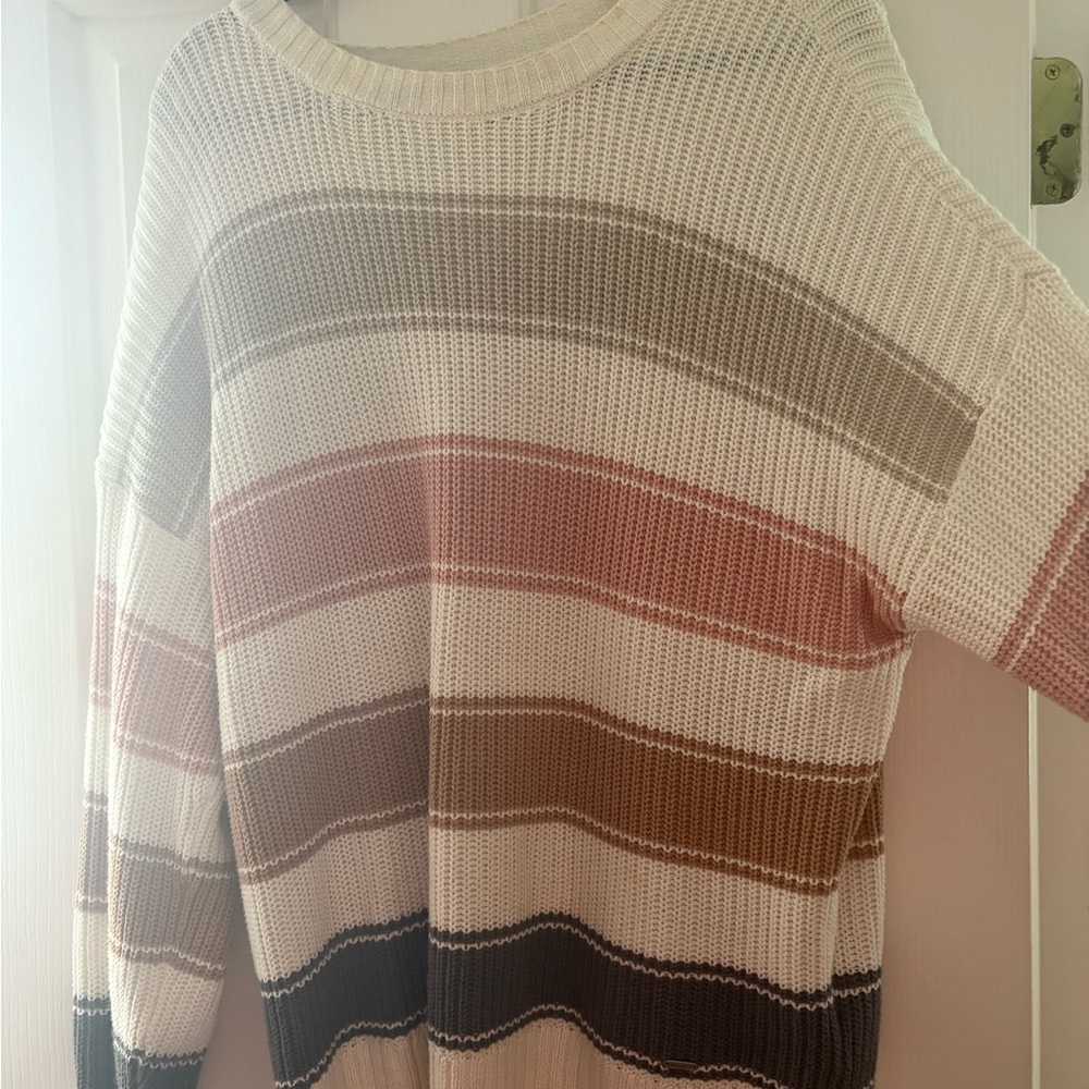 Hollister Oversized Striped Multicolor Women's Sweater